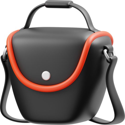 Camera Bag 3D Icon